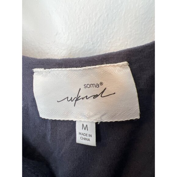 Soma Wknd Maxi Lounge Summer Dress M Paisley Boho Super Soft Rayon Blend Beachy - Picture 4 of 9